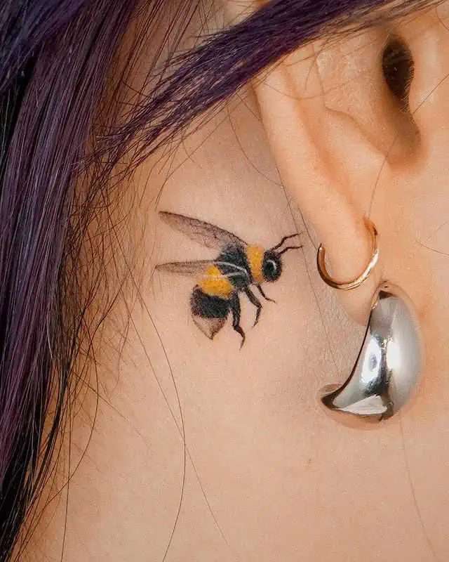 150+ Beautiful Bee Tattoos Designs With Meanings (2023) - TattoosBoyGirl | Bee  tattoo, Bumble bee tattoo, Tattoos