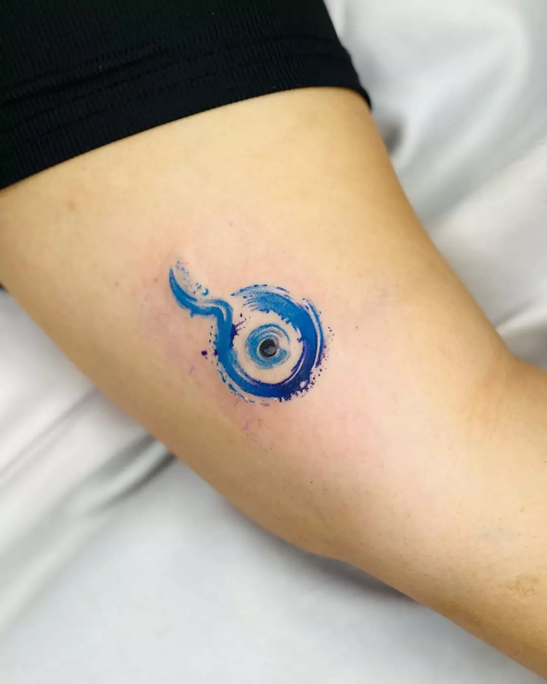 Colorful Evil Eye Tattoo