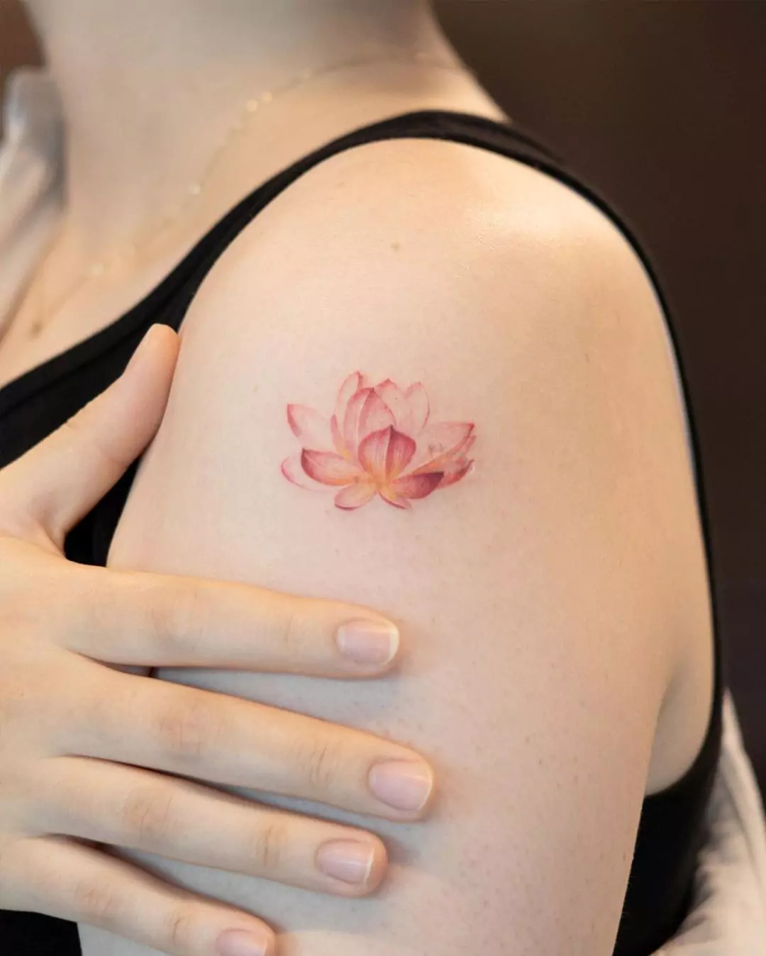 Lotus Tattoo On The Hand