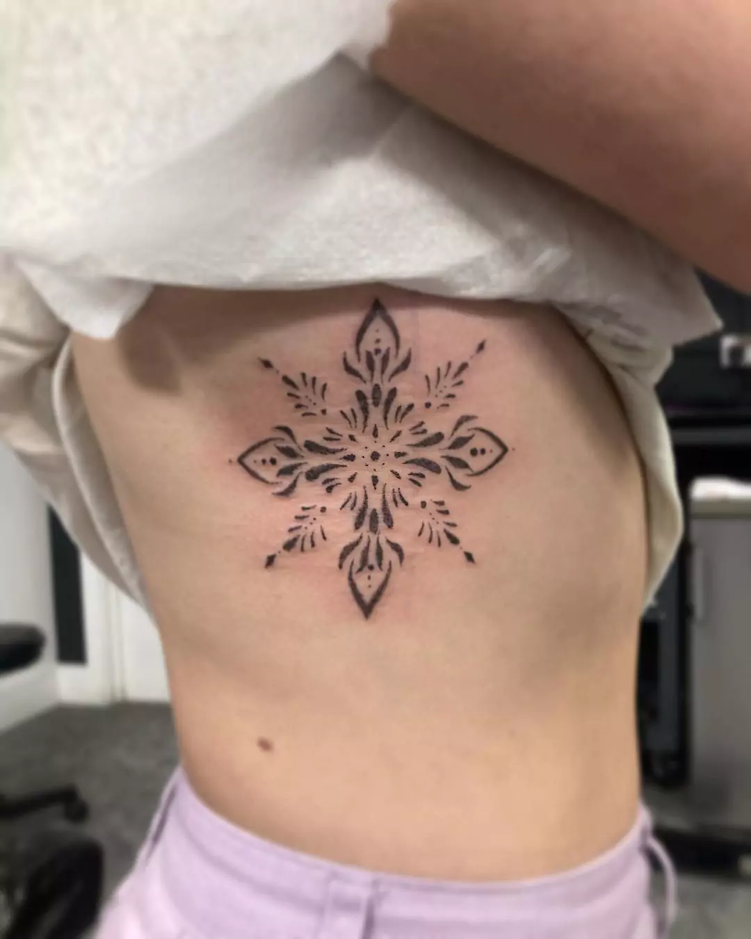 Mandala Rib Tattoo