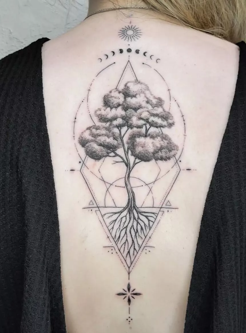 Tree Of Life Back Tattoo