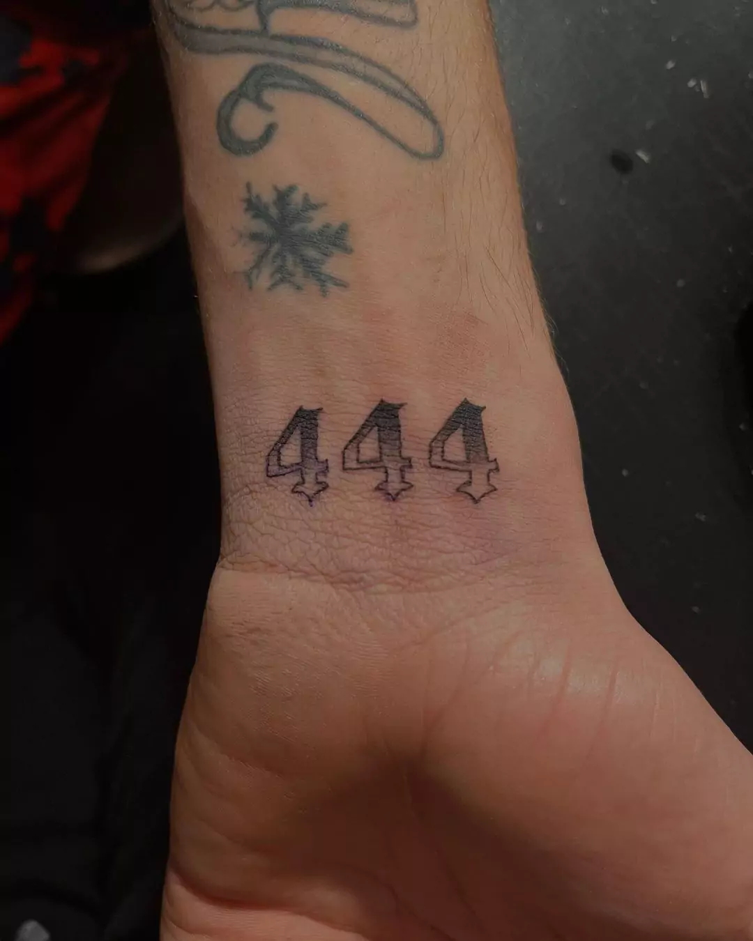 444 Tattoo on The Wrist