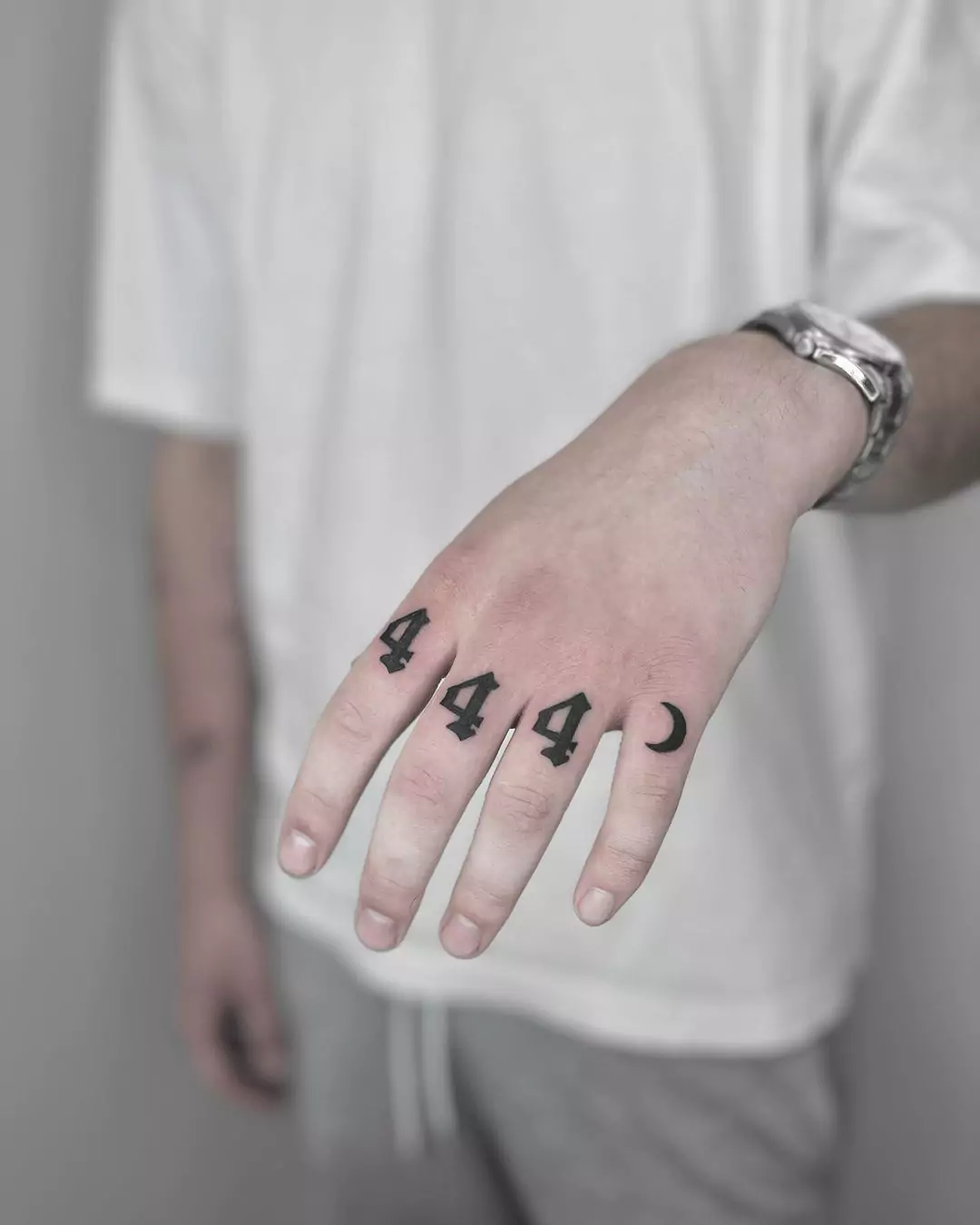 69 Captivating 444 tattoos with Meaning in 2024