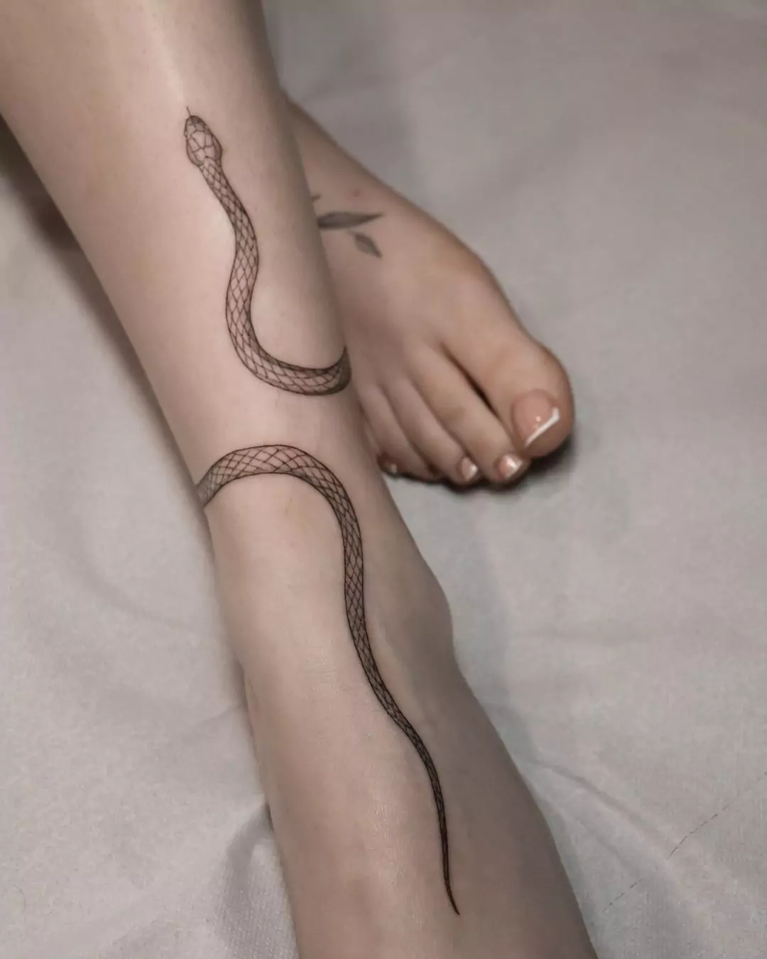 big snake tattoo for women