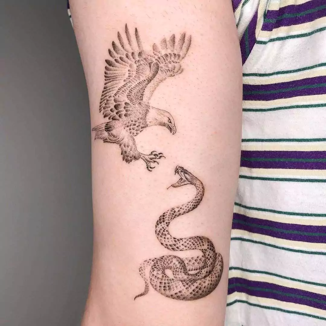 eagle and snake tattoo