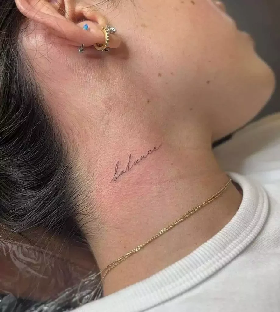 Small neck tattoos