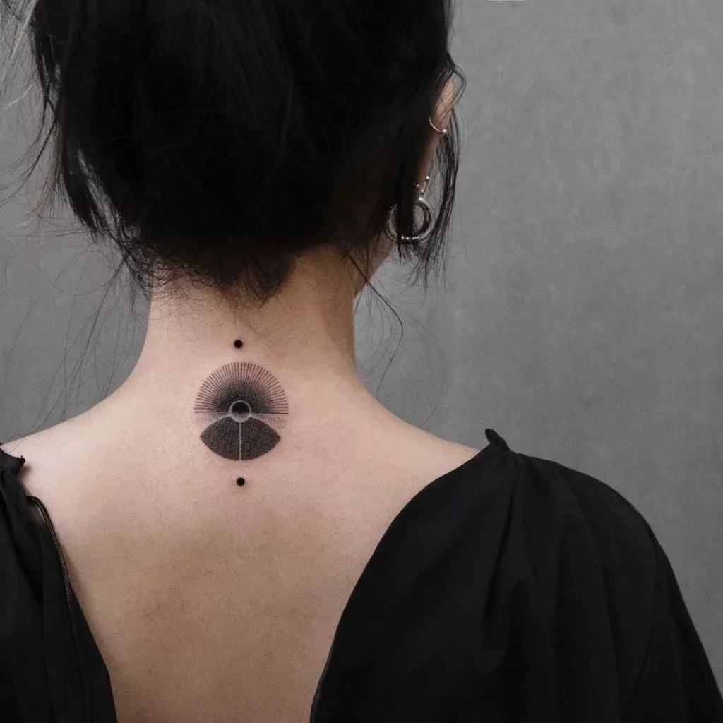 small nape tattoo