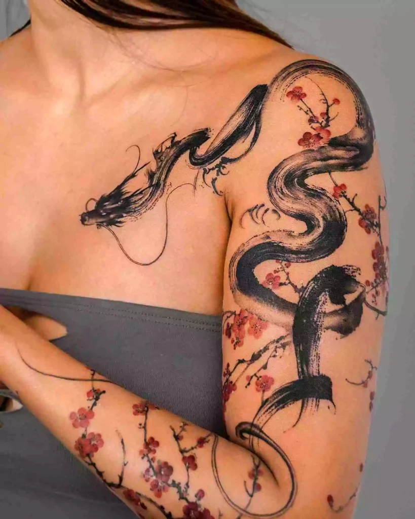 87 Magnificent Chest Tattoos For Women with Meaning In 2024