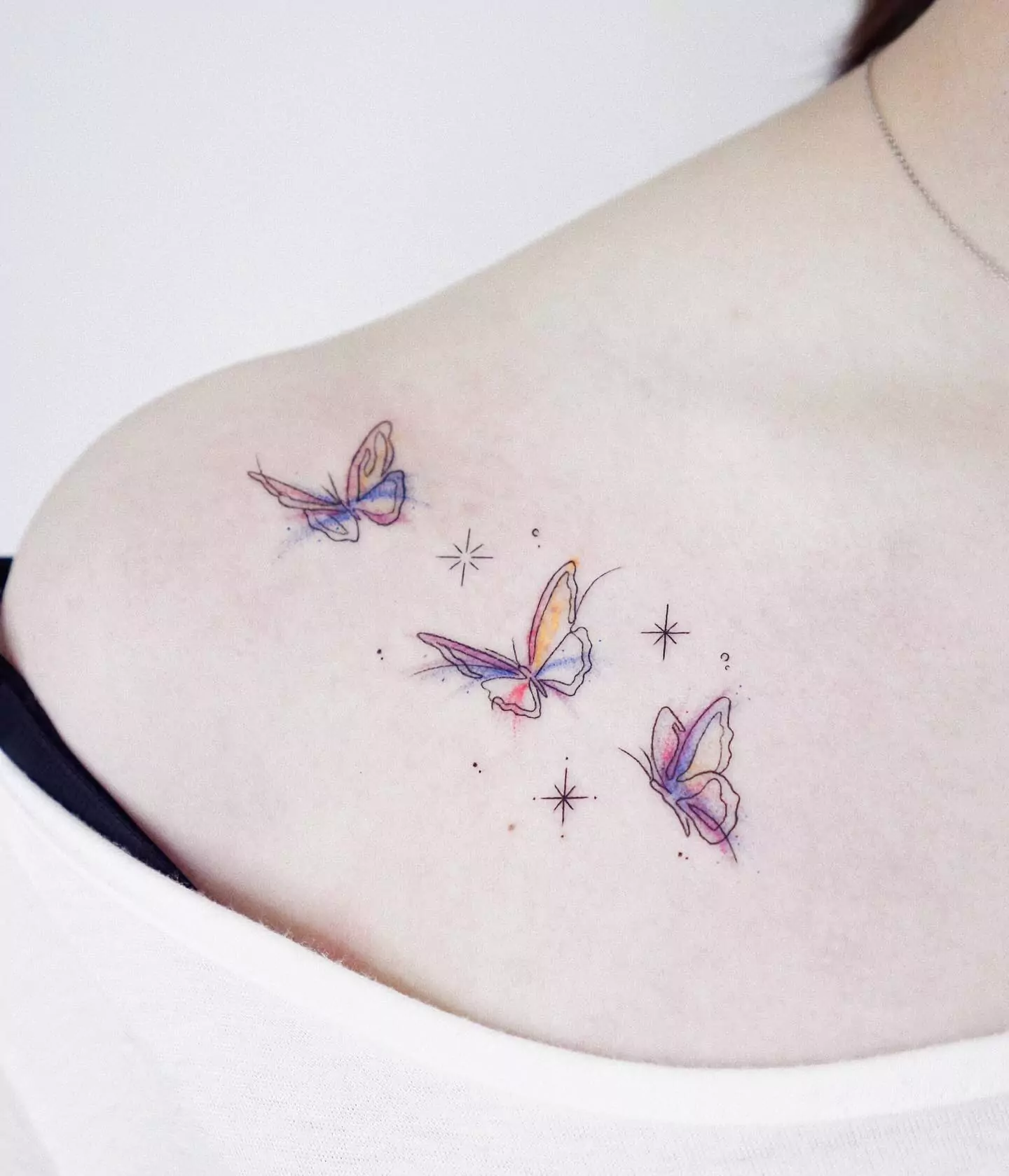 watercolor butterfly tattoo