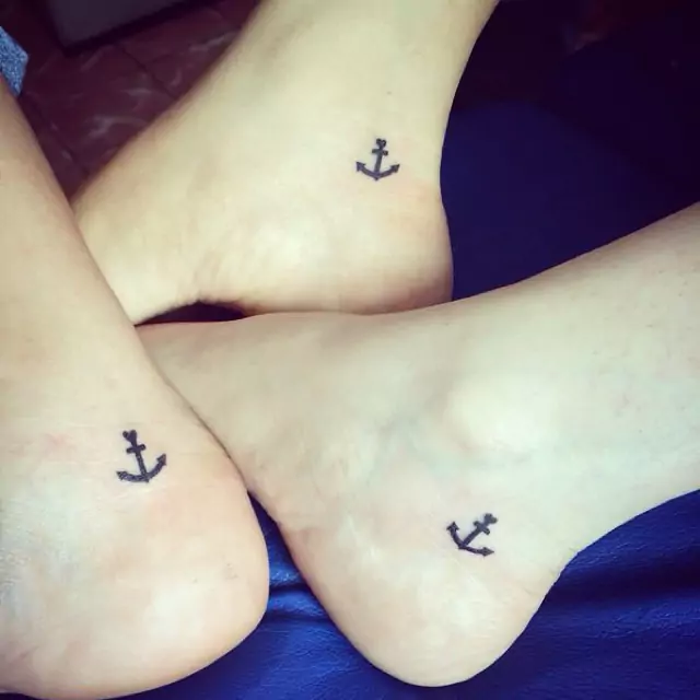 Anchor tattoos for best friends