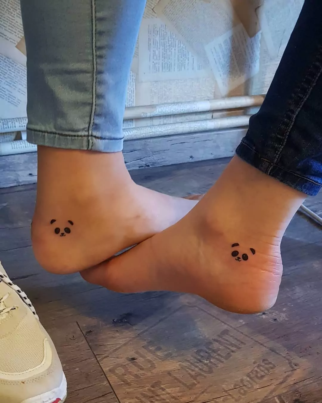 Matching Panda tattoos for best friends