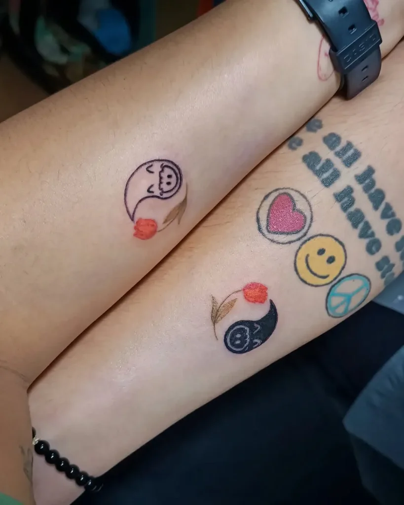 Minimal BFF tattoo