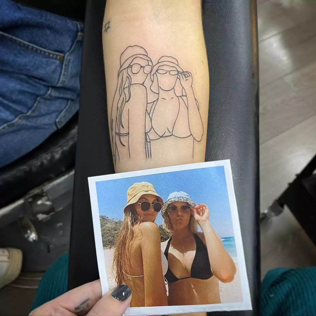 Photo matching tattoos for friends