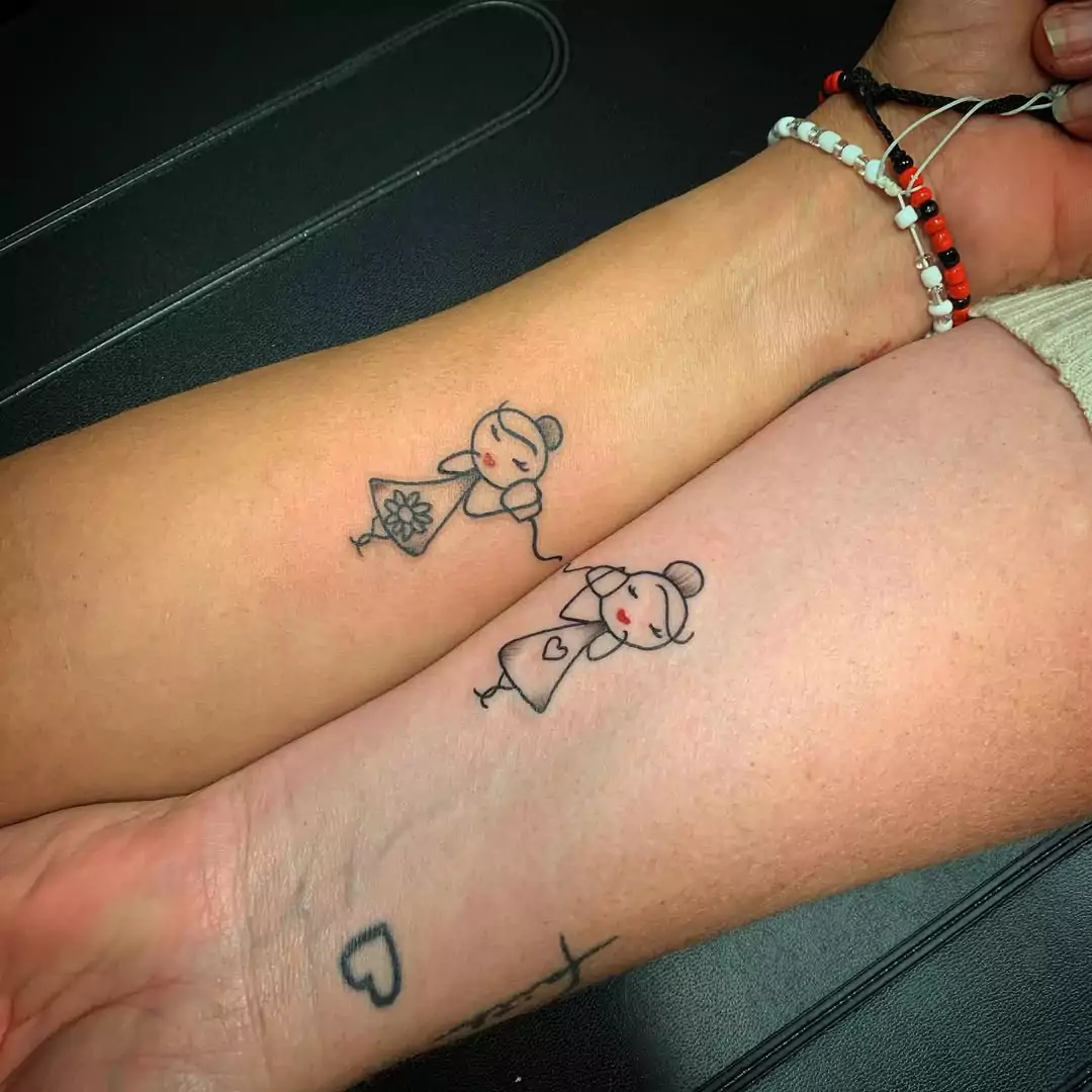 cute matching tattoos for best friends